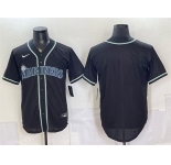 Men's Seattle Mariners Blank 2026 Fashion Replica Black Out Stitched Baseball Jersey