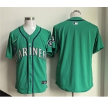 Men's Seattle Mariners Blank Aqua Limited Stitched jersey