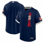 Men's Seattle Mariners Blank Nike Navy 2021 MLB All-Star Game Replica Jersey