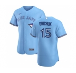 Men's Nike Toronto Blue Jays #15 Randal Grichuk Light Blue Alternate 2020 Authentic Player Baseball Jersey