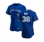 Men's Nike Toronto Blue Jays #38 Robbie Ray Royal Alternate 2020 Authentic Player Baseball Jersey