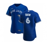 Men's Nike Toronto Blue Jays #6 Travis Shaw Royal Alternate 2020 Authentic Player Baseball Jersey