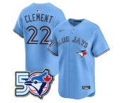Men's Toronto Blue Jays #22 Ernie Clement 50th Anniversary Alternate Limited Jersey