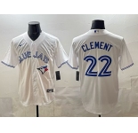 Men's Toronto Blue Jays #22 Ernie Clement white 50th Anniversary Alternate Limited Jersey