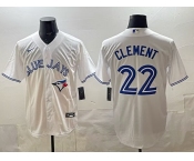 Men's Toronto Blue Jays #22 Ernie Clement white 50th Anniversary Alternate Limited Jersey
