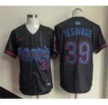 Men's Toronto Blue Jays #39 Trey Yesavage Navy 2024 City Connect Limited Stitched Baseball Jersey