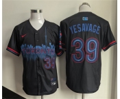 Men's Toronto Blue Jays #39 Trey Yesavage Navy 2024 City Connect Limited Stitched Baseball Jersey