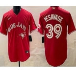 Men's Toronto Blue Jays #39 Trey Yesavage Red Cool Base Jersey
