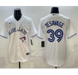 Men's Toronto Blue Jays #39 Trey Yesavage White Cool Base Stitched Jersey