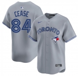 Men's Toronto Blue Jays #84 Dylan Cease Gray Cool Base Jersey