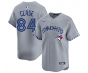 Men's Toronto Blue Jays #84 Dylan Cease Gray Cool Base Jersey
