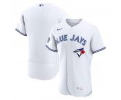Men's Toronto Blue Jays Blank White 50 Seasons Patch Stitched Baseball Jersey