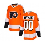 Adidas Philadelphia Flyers Customized Authentic Orange Home NHL Jersey