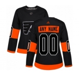 Women's Adidas Philadelphia Flyers Customized Authentic Black Alternate NHL Jersey