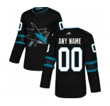 Youth Adidas San Jose Sharks Customized Authentic Black Alternate NHL Jersey