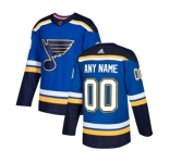 Adidas St. Louis Blues Customized Authentic Royal Blue Home NHL Jersey