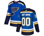 Adidas St. Louis Blues Customized Premier Royal Blue Home NHL Jersey