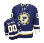 Women's Reebok St. Louis Blues Customized Authentic Navy Blue Third NHL Jersey
