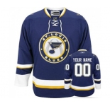 Youth Reebok St. Louis Blues Customized Authentic Navy Blue Third NHL Jersey