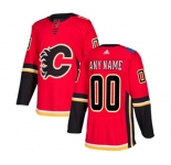 Calgary Flames Customized Authentic Red Home Hockey Jersey