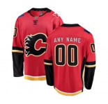 Calgary Flames Customized Fanatics Branded Red Home Breakaway Hockey Jersey