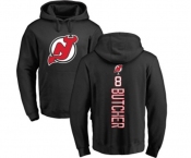 Hockey New Jersey Devils #8 Will Butcher Black Backer Pullover Hoodie
