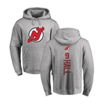 Hockey New Jersey Devils #9 Taylor Hall Ash Backer Pullover Hoodie