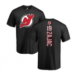 Hockey New Jersey Devils #19 Travis Zajac Black Backer T-Shirt