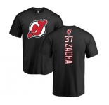 Hockey New Jersey Devils #37 Pavel Zacha Black Backer T-Shirt