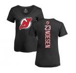 Hockey Women New Jersey Devils #23 Stefan Noesen Black Backer T-Shirt