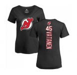 Hockey Women New Jersey Devils #45 Sami Vatanen Black Backer T-Shirt
