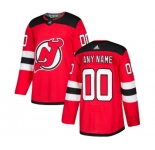 New Jersey Devils Customized Premier Red Home Hockey Jersey