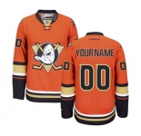Anaheim Ducks Customized Authentic Black Teal Alternate Hockey Jersey