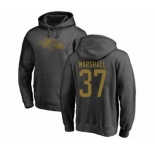 Football Baltimore Ravens #37 Iman Marshall Ash One Color Pullover Hoodie