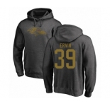 Football Baltimore Ravens #39 Tyler Ervin Ash One Color Pullover Hoodie