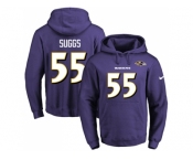 Nike Baltimore Ravens #55 Terrell Suggs Purple Name & Number Pullover NFL Hoodie