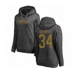 Football Women's Baltimore Ravens #34 Anthony Averett Ash One Color Pullover Hoodie