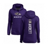 Football Women's Baltimore Ravens #34 Anthony Averett Purple Backer Pullover Hoodie