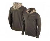 Youth Baltimore Ravens Nike Olive Salute to Service Sideline Therma Pullover Hoodie