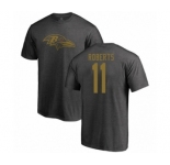 Football Baltimore Ravens #11 Seth Roberts Ash One Color T-Shirt