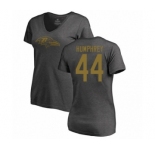 Football Women's Baltimore Ravens #44 Marlon Humphrey Ash One Color T-Shirt