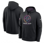Men's Pittsburgh Steelers Black 2024 Crucial Catch Club Pullover Hoodie