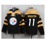 Nike Pittsburgh Steelers #11 Markus Wheaton Black Player Pullover NFL Hoodie