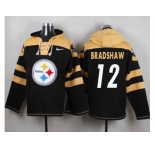 Nike Pittsburgh Steelers #12 Terry Bradshaw Black Player Pullover NFL Hoodie