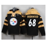 Nike Pittsburgh Steelers #68 L.C. Greenwood Black Player Pullover NFL Hoodie