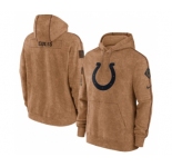 Men's Indianapolis Colts 2023 Brown Salute to Service Pullover Hoodie