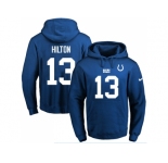 Nike Indianapolis Colts #13 T.Y. Hilton Royal Blue Name & Number Pullover NFL Hoodie