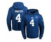 Nike Indianapolis Colts #4 Adam Vinatieri Royal Blue Name & Number Pullover NFL Hoodie