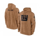 Men's New York Giants 2023 Brown Salute to Service Pullover Hoodie