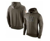 Men's New York Giants Nike Olive Salute To Service KO Performance Hoodie